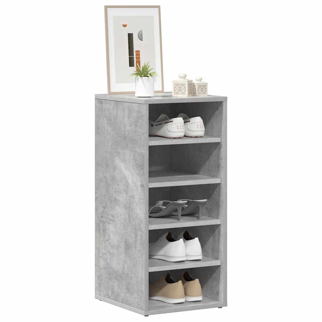 Schuhschrank Betongrau 31,5x35x70 cm Holzwerkstoff
